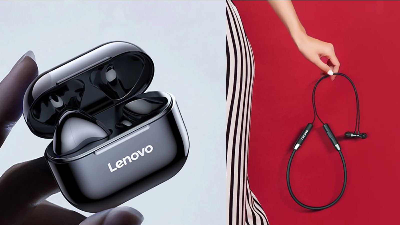 Lenovo earbuds slider