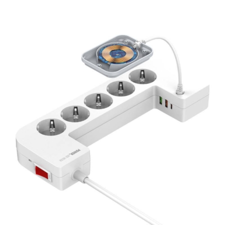Power-strip-with-5-AC-sockets-3x-USB-with-inductive-charging-function-LDNIO-SEW5359-2m-white
