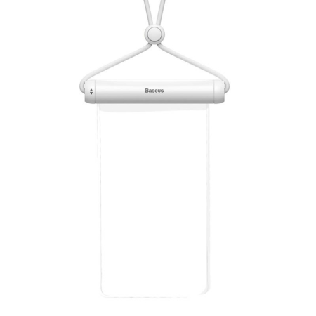 Baseus-Cylinder-Slide-cover-waterproof-smartphone-bag-white